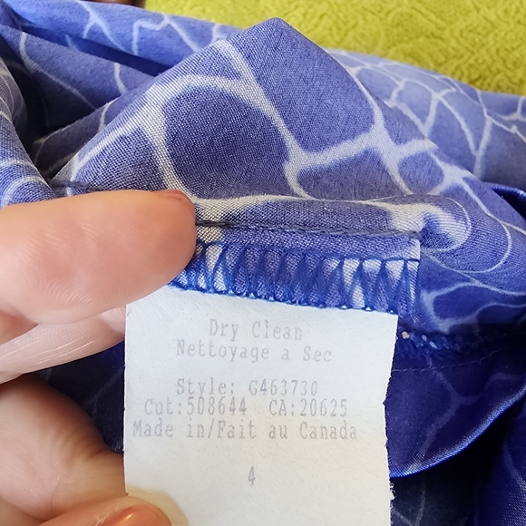 Guess Blue Patterned Dress - Picture 8 of 8